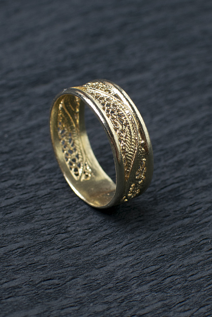 Silver ring Filigree