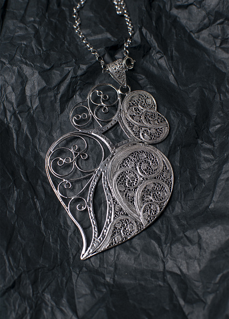 Viana Heart Necklace with Zirconia