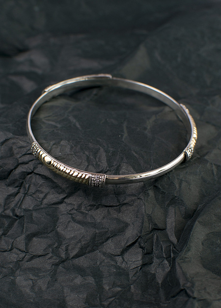 Bracelet gold and silver